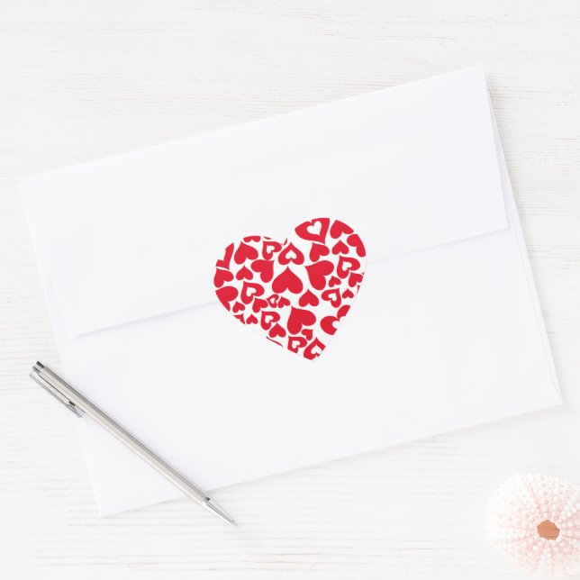 Stickers Coeur Valentine (Enveloppe)
