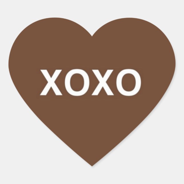 Stickers Coeur Valentine XOXO © 2011 M. Martz (Devant)