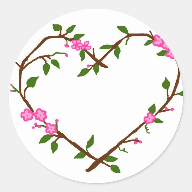 stickers Coeur vignes (Devant)