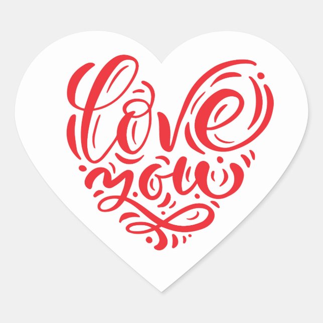 Stickers Coeur Vous Aimez (Devant)