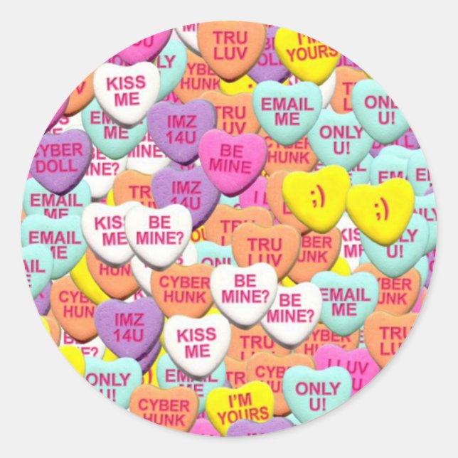 Stickers Coeurs de bonbons (Devant)