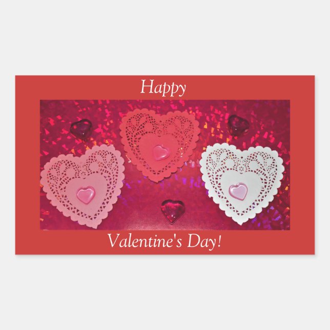 Stickers Coeurs Saint Valentin (Devant)