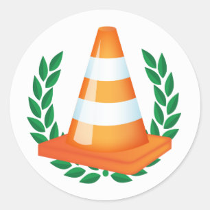 Stickers Collecteur de cônes de trafic amusant