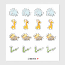 Stickers Collection Savanna africaine Kiss-Cut