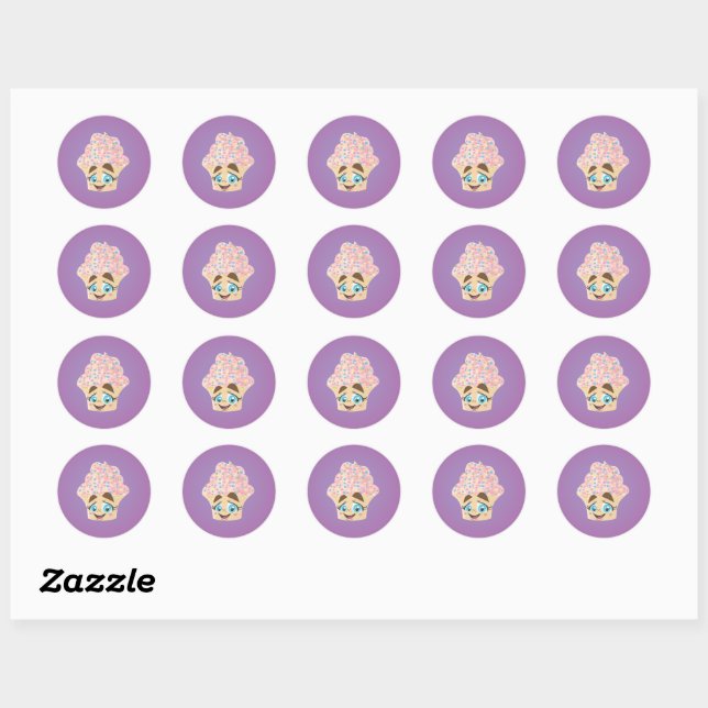 Stickers Confetti Cupcake (Feuille)