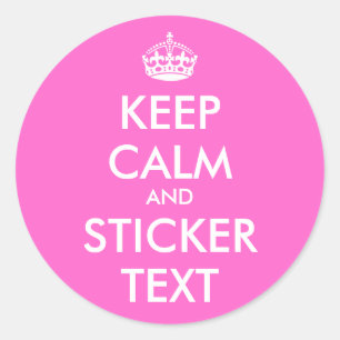 Stickers Confort Rond   Rose personnalisable