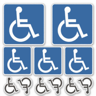 Stickers Contour Set Icon Accessibilité