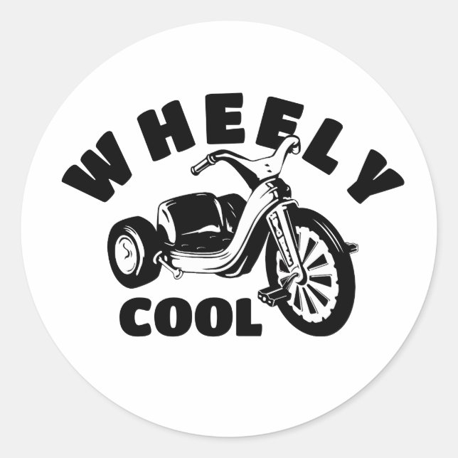 Stickers Cool à grande roue ronde (Devant)