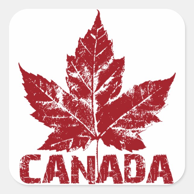 Stickers cool Canada Stickers Souvenir Feuille d'é (Devant)