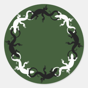 Stickers Cool Retro Reptile Art Stickers