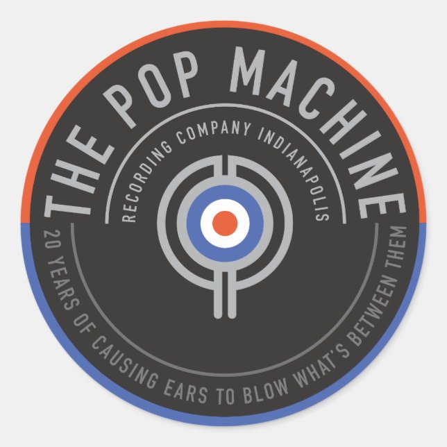 Stickers Coque de guitare de 20 ans (Devant)