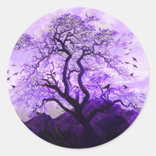 Stickers Corbeau Purple Crow Tree Hills