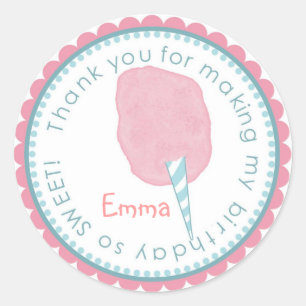 stickers Cotton Candy - rose et bleu