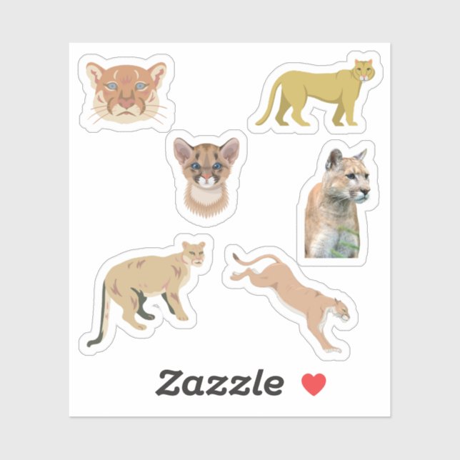 Stickers Cougar (Feuille)