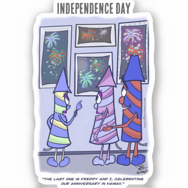 Stickers coupe-feu Fête de l'Indépendance (Recto)