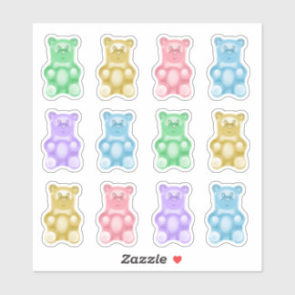 Stickers Coupe personnalisée pour ours arc-en-ciel