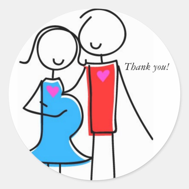 Stickers Couple, C'est un garçon (Devant)