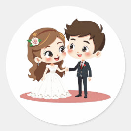 Stickers Couple Mariage doux