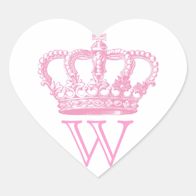 Stickers Couronne avec monogramme (Devant)