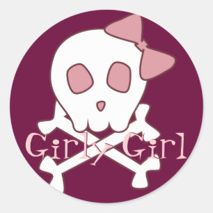 Stickers crâne fillette