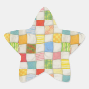 Stickers CRAZY QUILT Star
