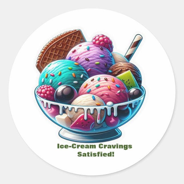 Stickers Crème de glace (Devant)