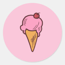 Stickers Crème de glace
