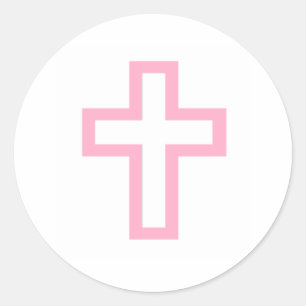 Stickers "Croix rose"