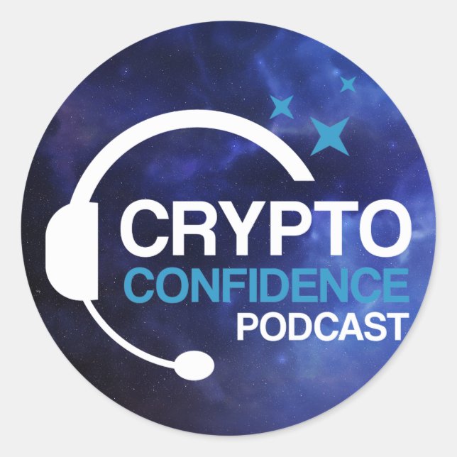 stickers Crypto Confidence Podcast (feuille de 20) (Devant)