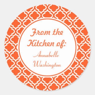 Stickers cuisine orange vif