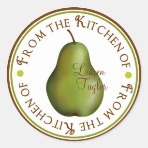 Stickers Cuisine Personnalisée - Poires