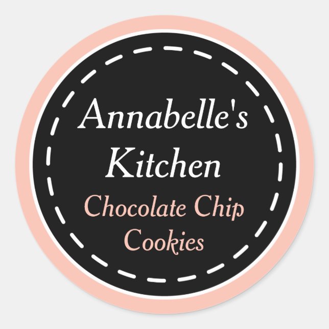 Stickers cuisine rose pâle (Devant)