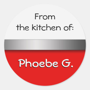 Stickers Cuisine Rouge Blanc
