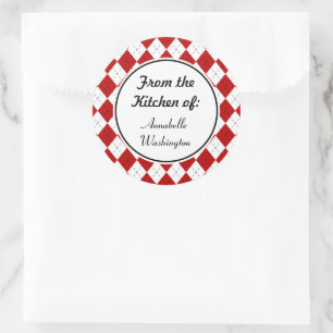 Stickers Cuisine Rouge Personnalisée