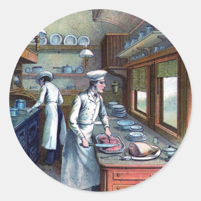 Stickers cuisine vintages Chefs (Devant)