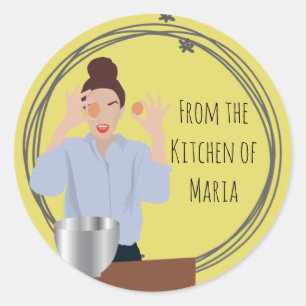 Stickers Cuisson "De la cuisine de" personnalisés