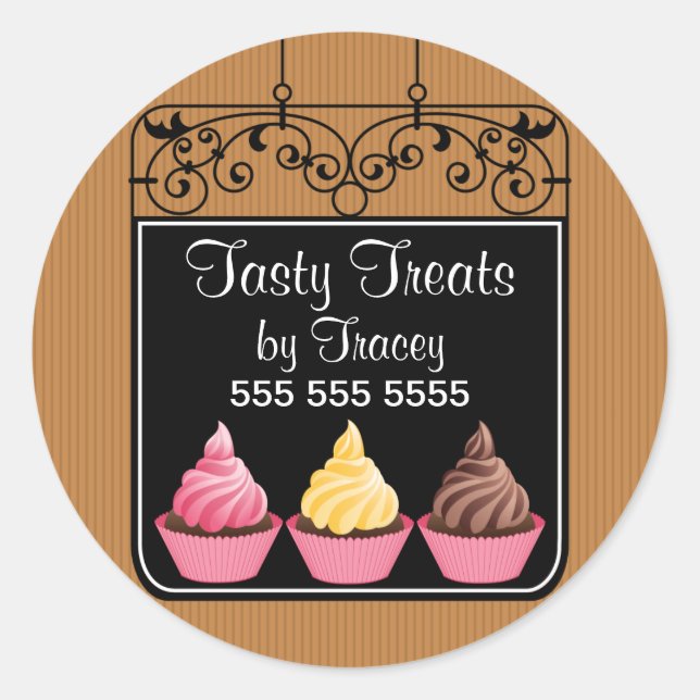Stickers Cupcake Bakery Storefront (Devant)