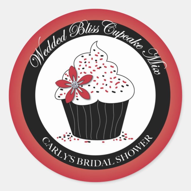 Stickers Cupcake personnalisés (Devant)