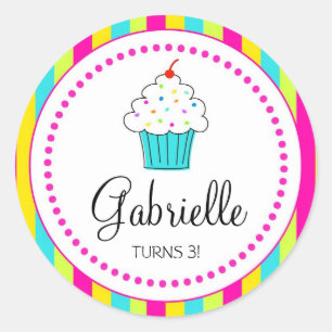 Stickers Cupcake pour toppers DYI cupcake