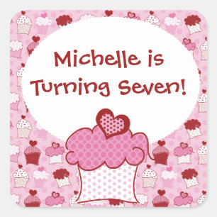 Stickers Cupcake sucré customisé