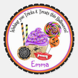 Stickers Cupcakes et Candy Halloween