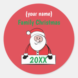 Stickers - Custom Family Christmas (Name hinzufüge
