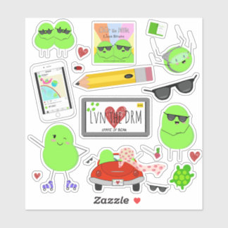 Stickers Cute Lima Bean