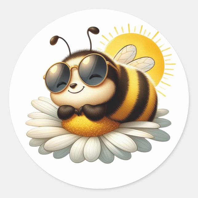 Stickers d'abeilles mignonnes (Devant)