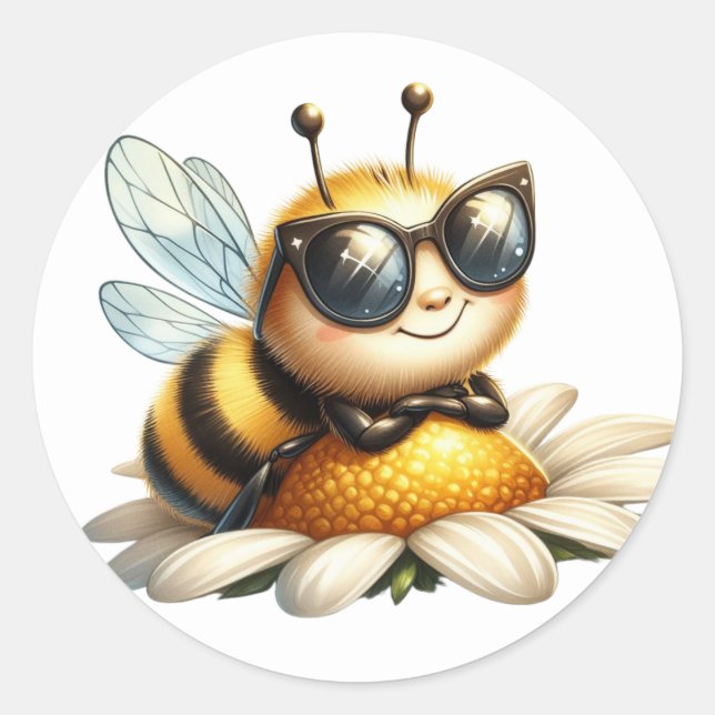Stickers d'abeilles mignonnes (Devant)