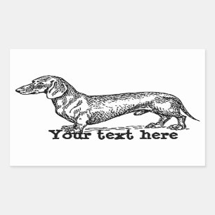 Stickers Dachshund personnalisés