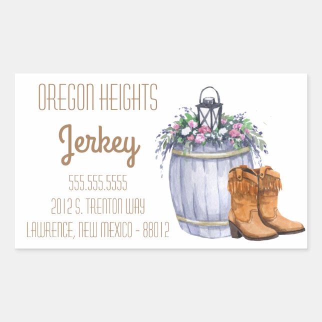 Stickers d'adresse professionnelle Mariage campagn (Devant)
