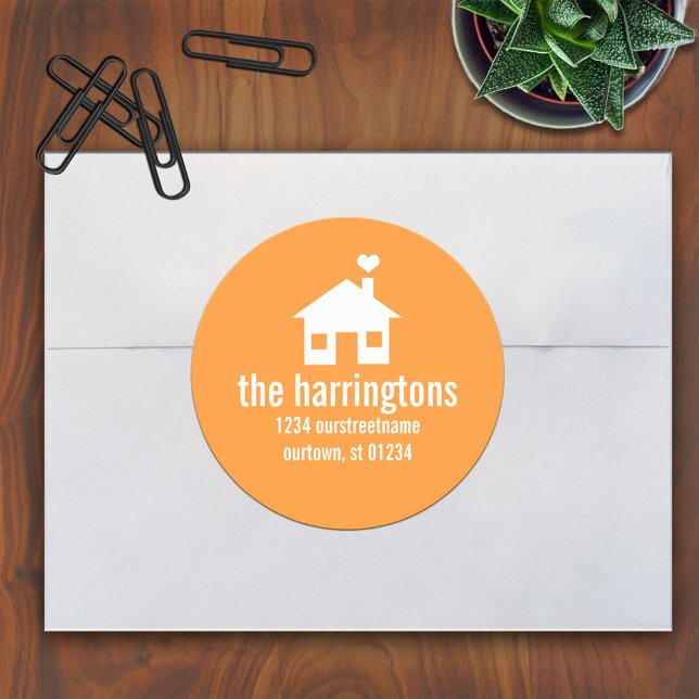 Stickers d'adresses amusants et modernes (Créateur téléchargé)