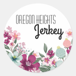 Stickers d'affaires de 20 à 1,5 po Fleurs tropical