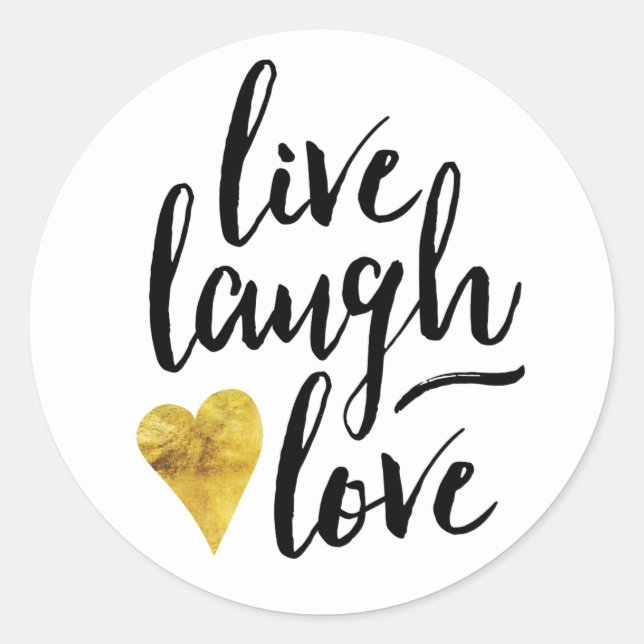 Stickers d'amour Live Laugh (Devant)